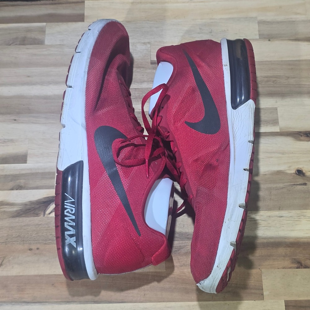 Nike Air Max Sequent University Red Black‎ Running Shoes Mens 13